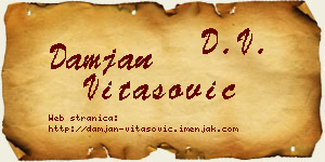 Damjan Vitasović vizit kartica